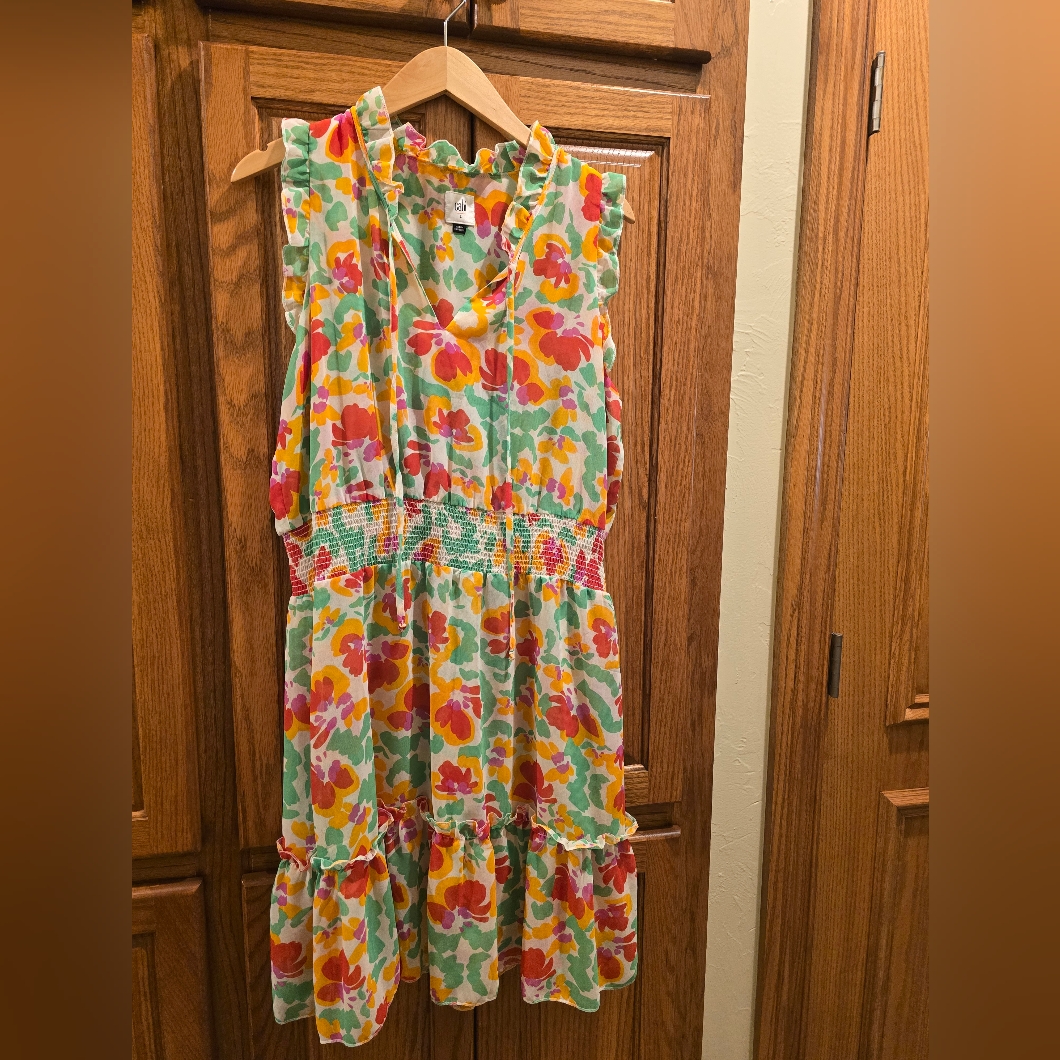 Cabi Multicolor Floral Dress